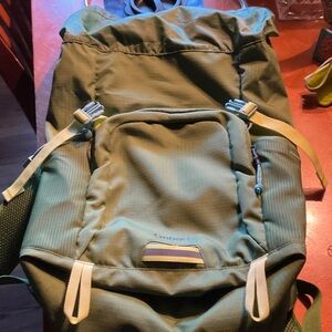 Versatile Olive Backpack for Men with water pouch